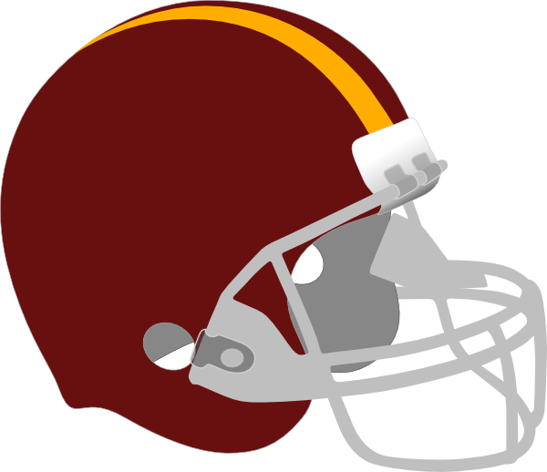 Gold Football Helmet Clipart Gold Football Helmet Clipart - Helmet And Football Drawing (600x518)