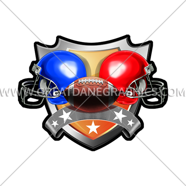 Football Helmets Crest Production Ready Artwork For - Motorcycle (385x385)