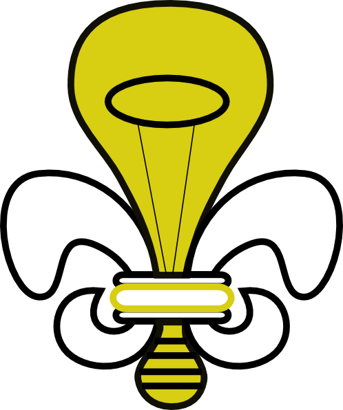 Fleur De Saint Clip Art - Fleur De Lis Louisville (498x596)