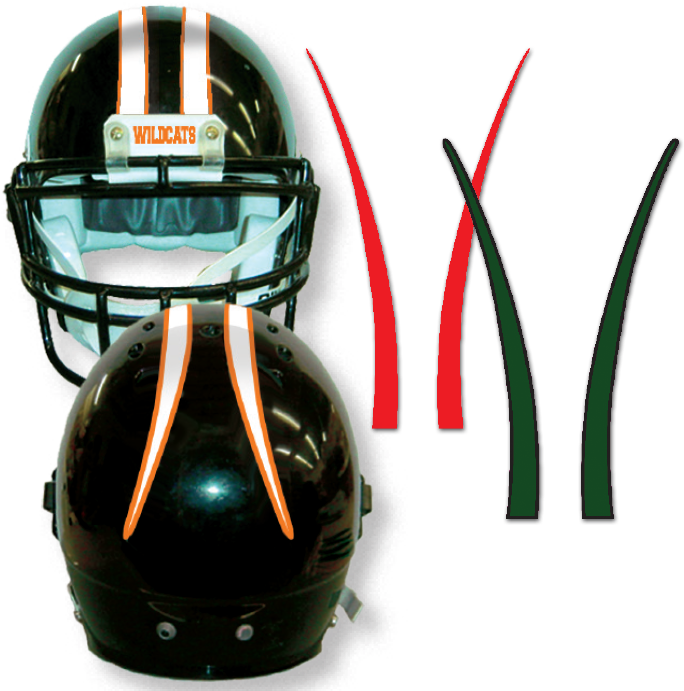 Rev01 Revolution-style Flared Stripes - Football Helmet (700x700)