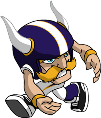 Nfl Rush Zone Vikings - Cartoon (360x400)
