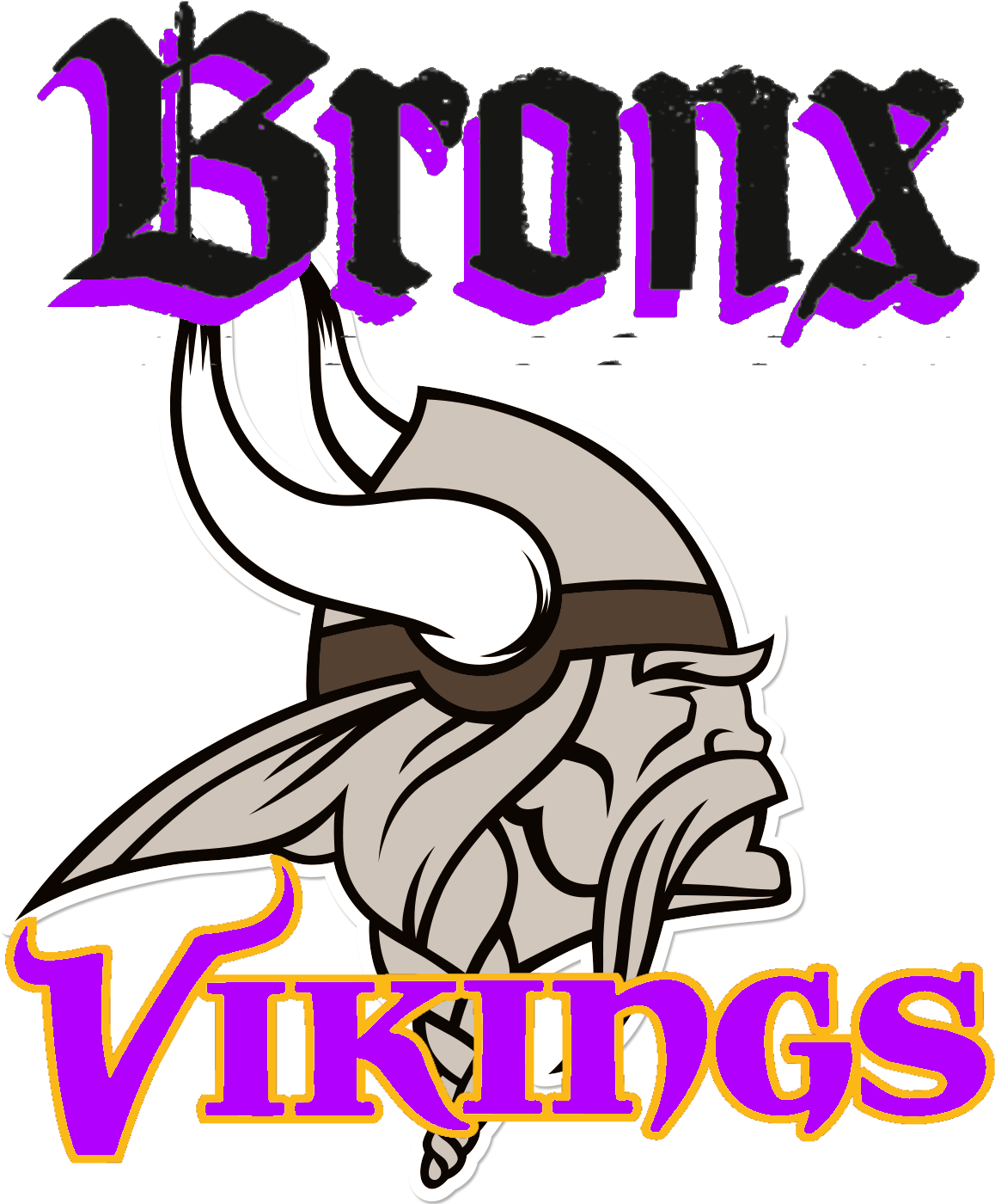 Bronx Vikings - Minnesota Vikings Logo Transparent (1278x1422)
