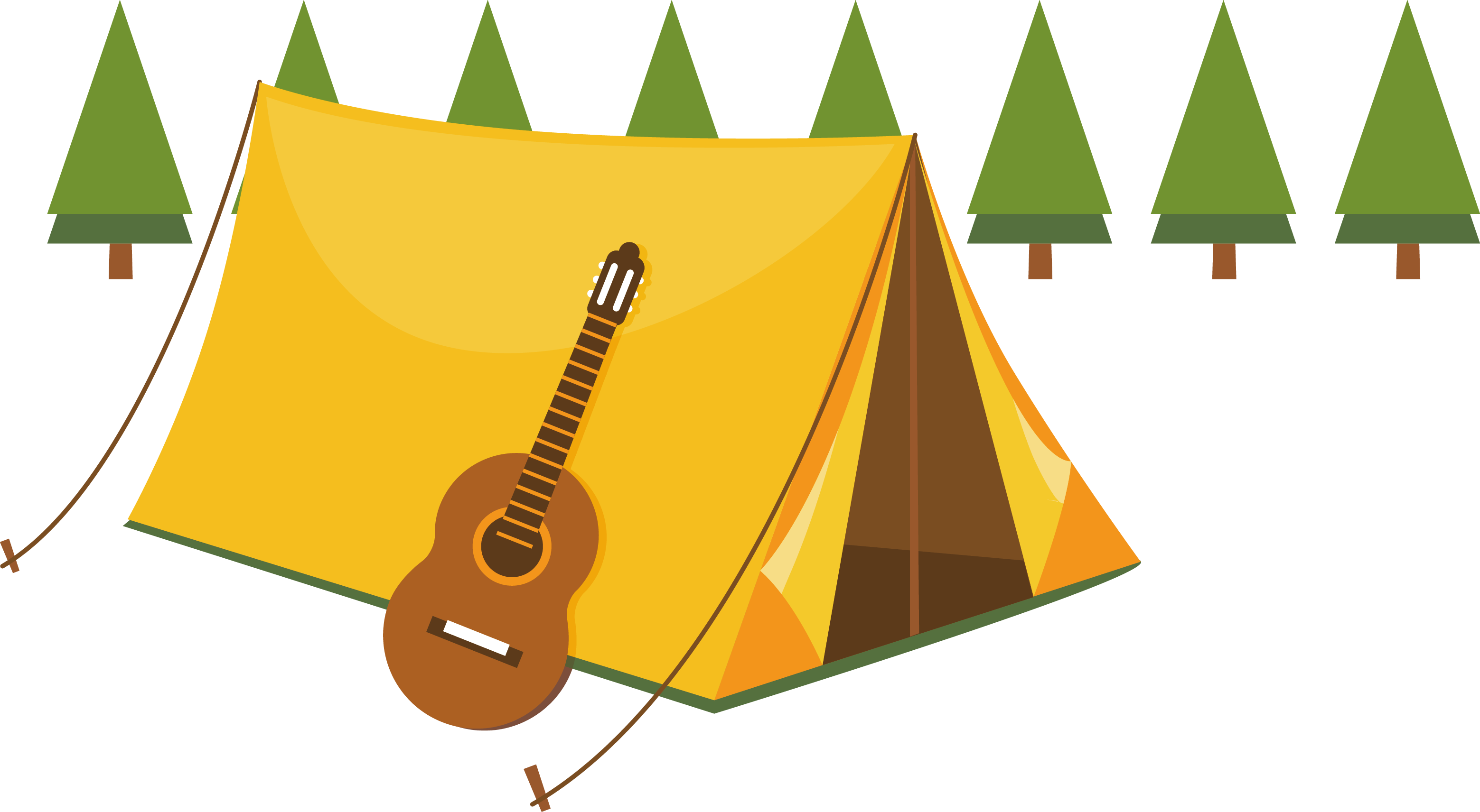 Download and share clipart about Camping Summer Camp Tent Illustration - Su...
