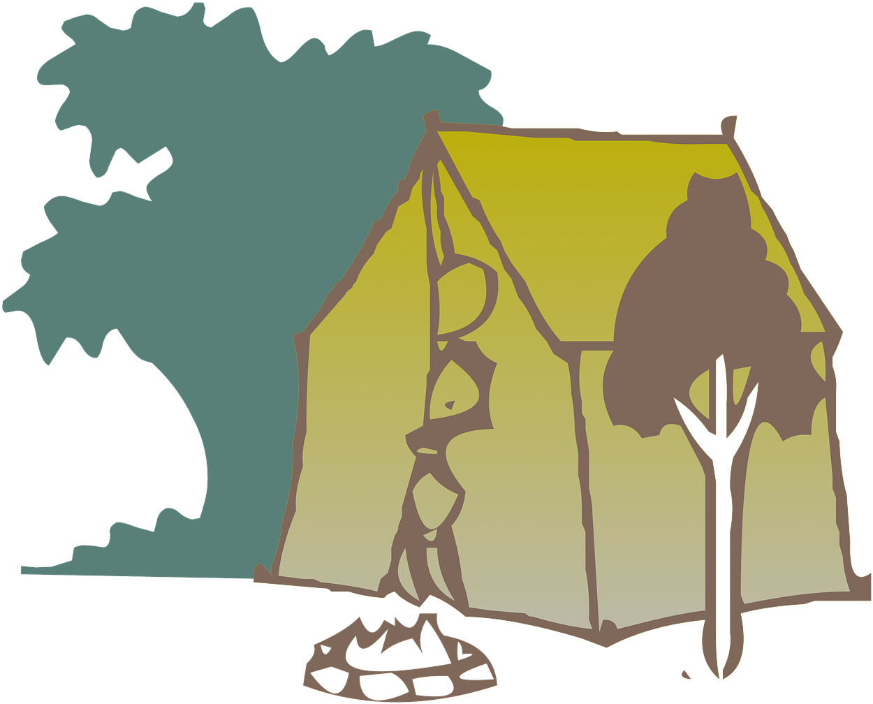 Camping Tent Camp Nature Png Image - Las Aventuras De Huckleberry Finn [book] (1280x1063)