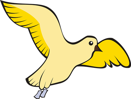 Bird, Pigeon, Flight, Sky, Yellow, Adobe - Bird (952x720)