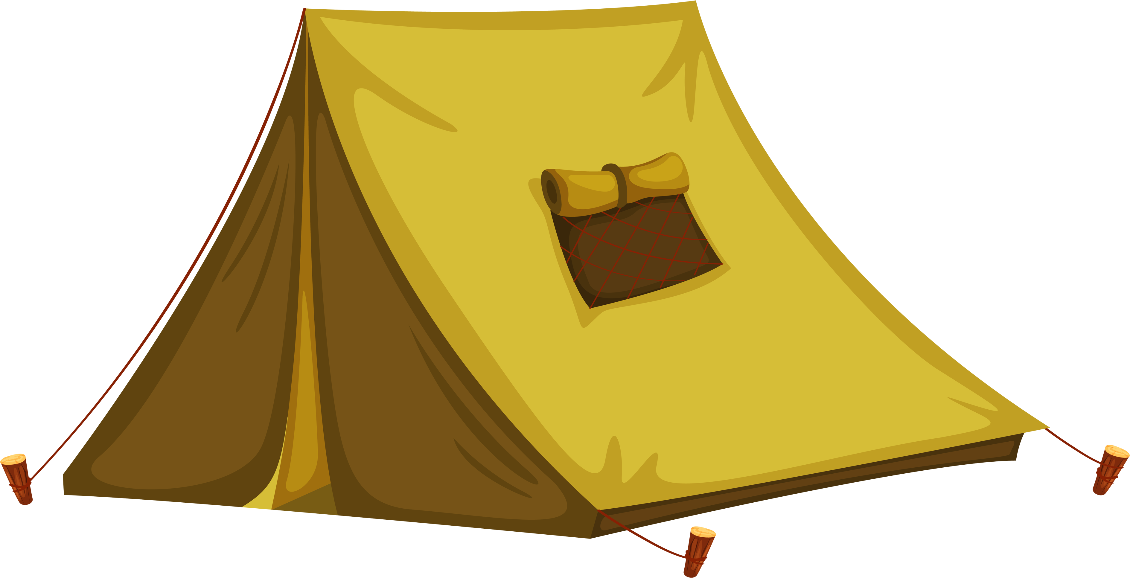 Clipart Tent Camping Png (3778x1933)