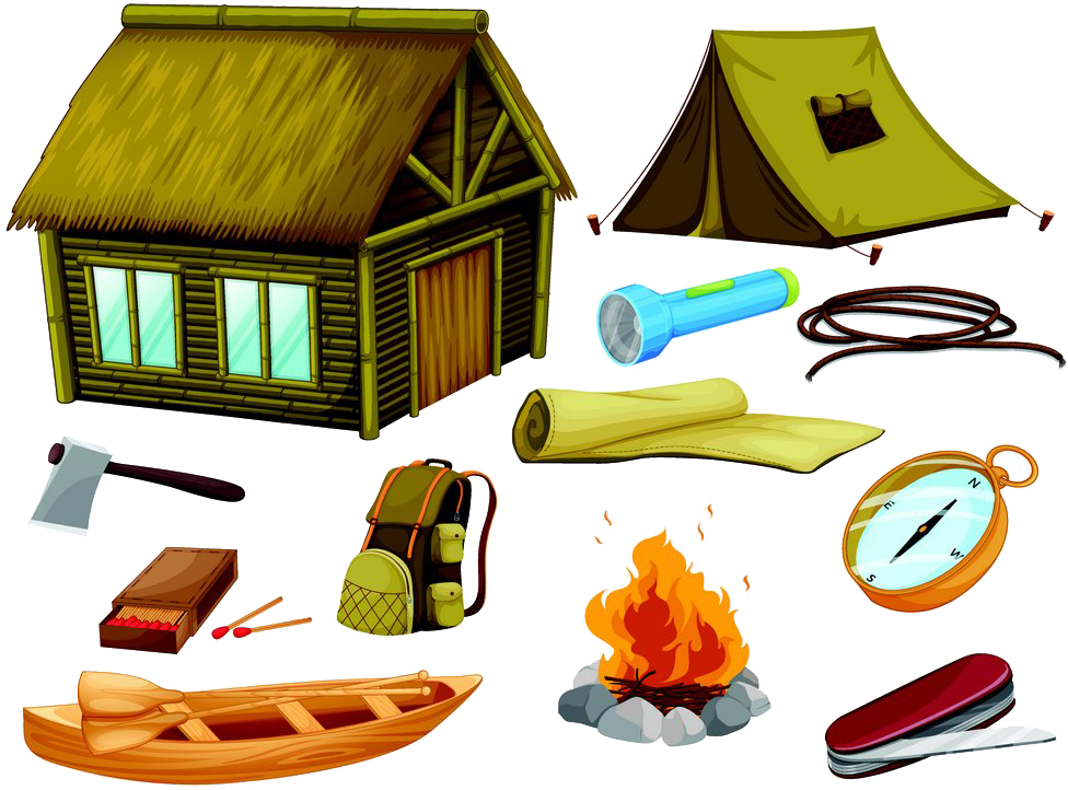 Camping Campfire Illustration - Camping Campfire Illustration (1000x750)