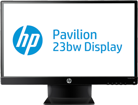 Hp Pavilion 23bw 23-inch Diagonal Ips Led Backlit Monitor - Hp Pavilion 23bw Monitor (474x356)