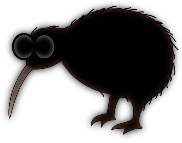 Cartoon Kiwi 2 Clip Art - Cartoon (600x471)