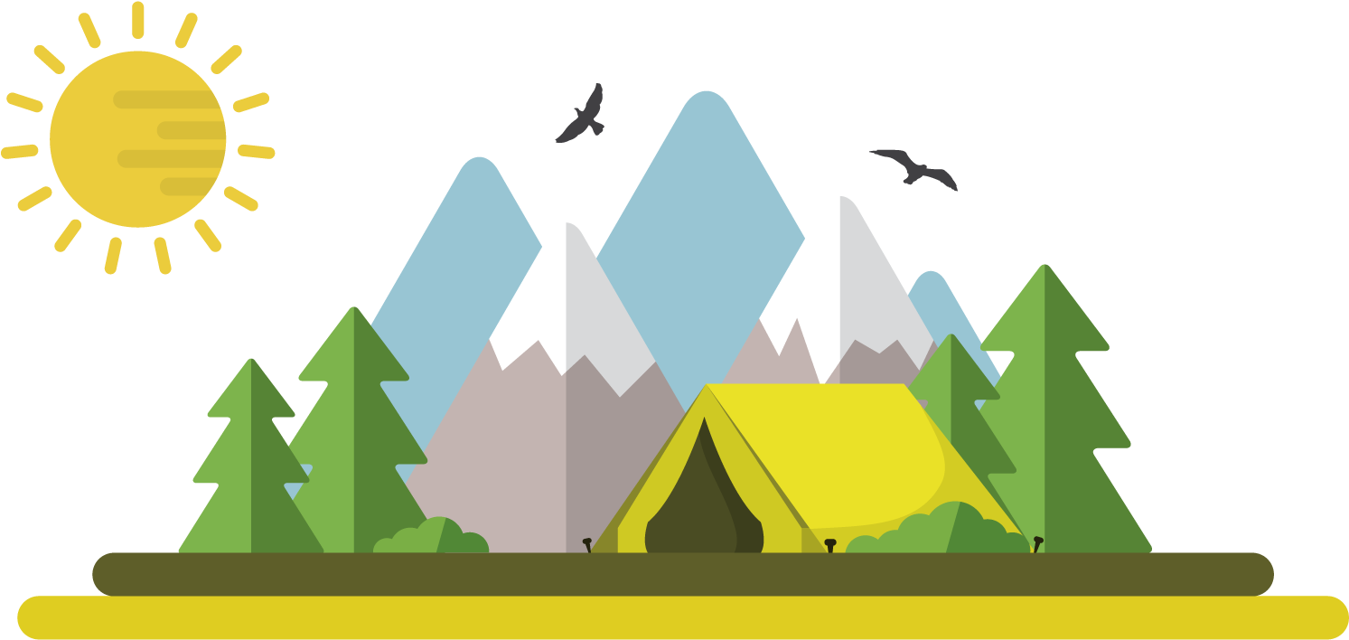 Camping Tent Illustration - Camping Night Png (1500x1500)