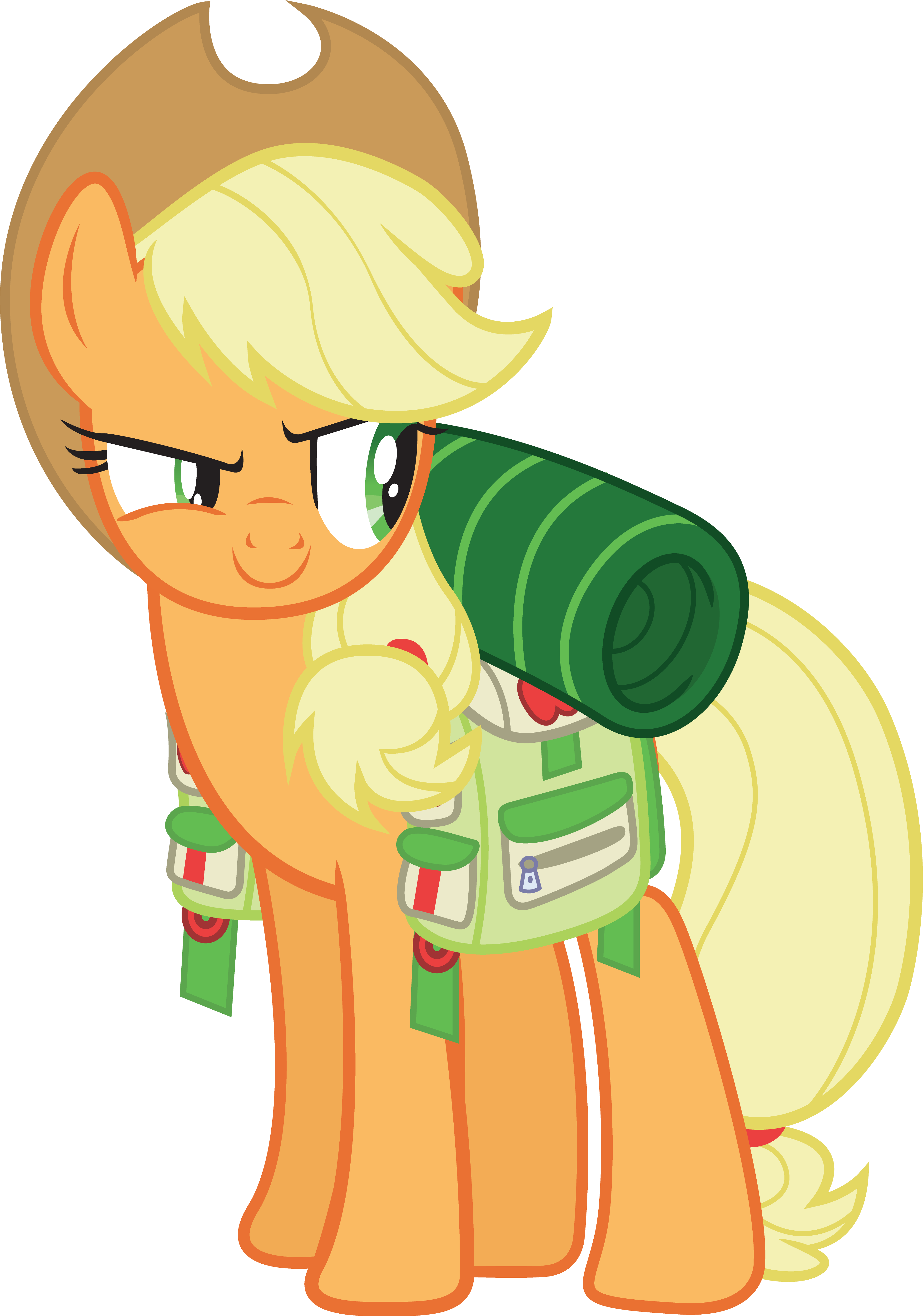 Camping Applejack By The Crusius Camping Applejack - Applejack Smile Vector (3878x5532)