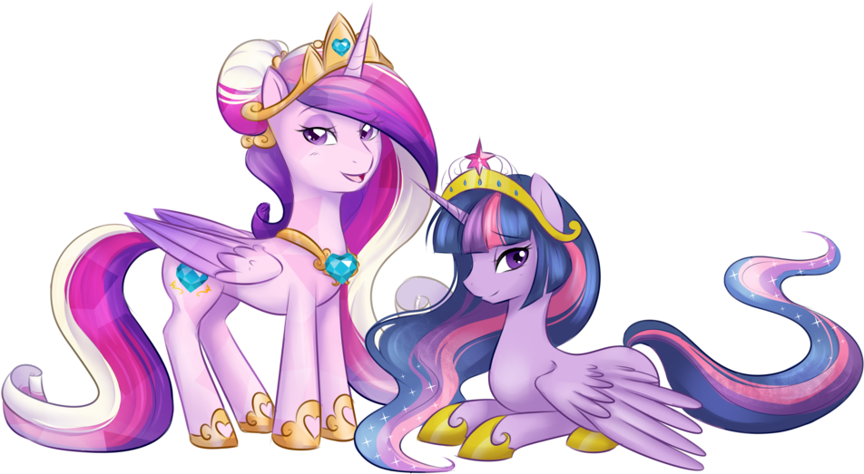 Princesses Of Equestria By Askbubblelee - Cartoon (1024x573)