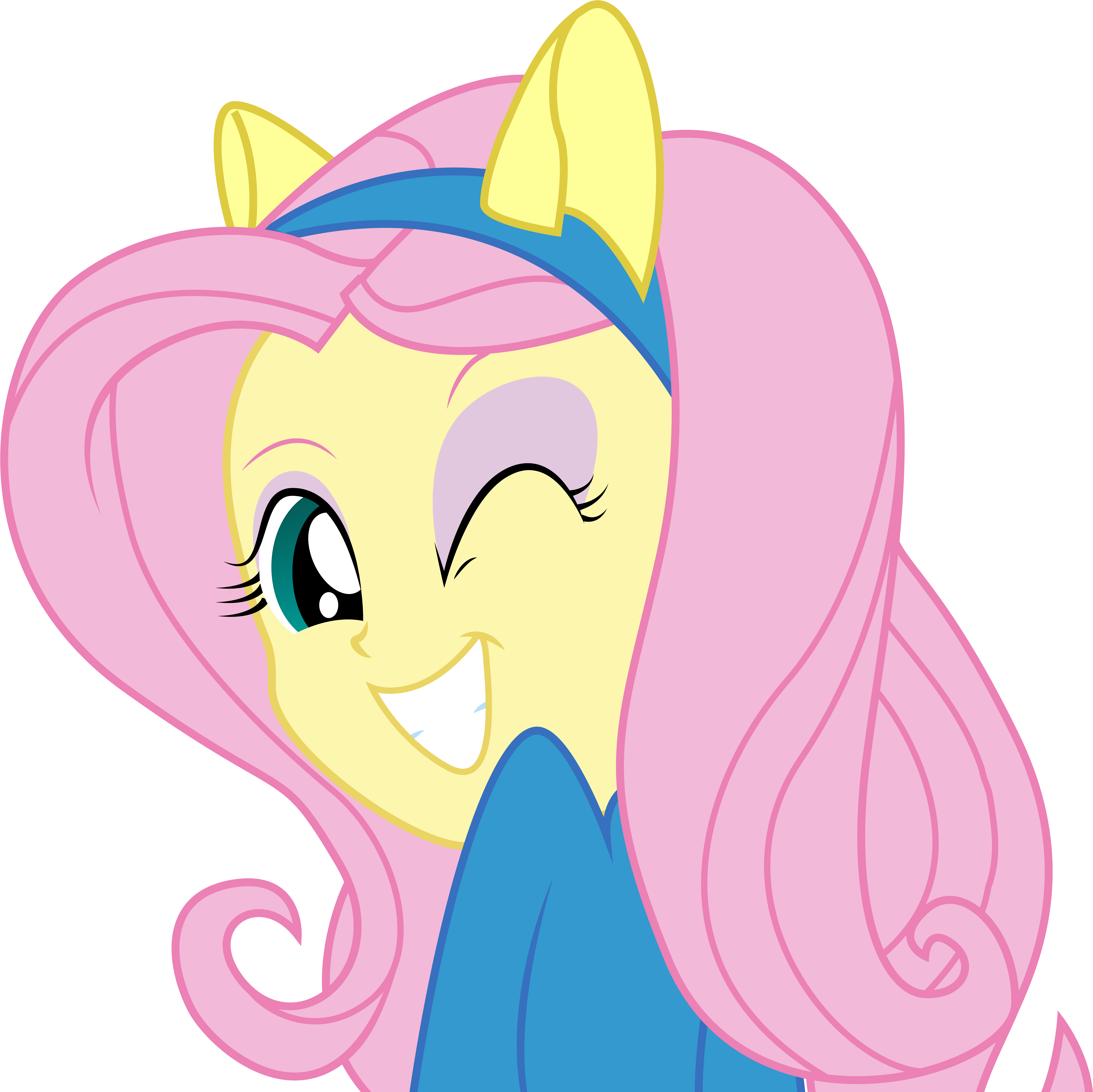 Equestria Girls - Fluttershy Equestria Girl Art (6133x5850)