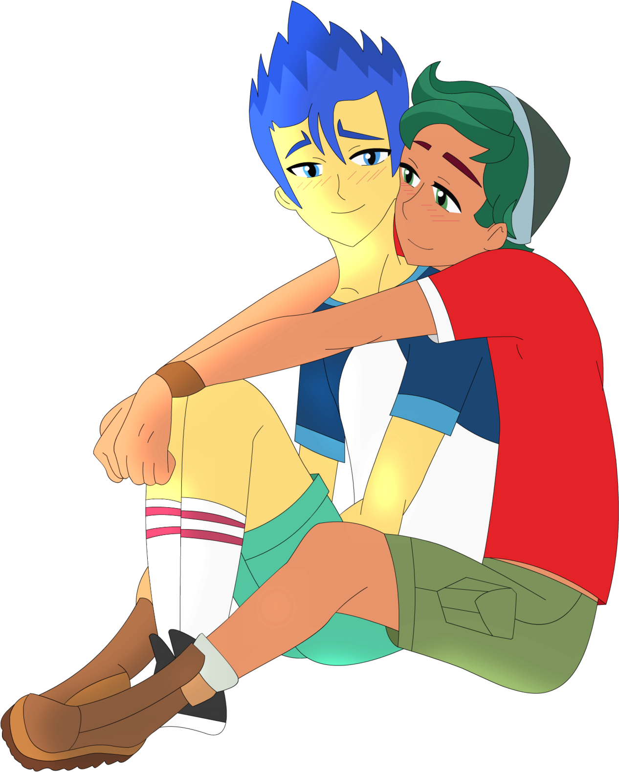 Supermaxx92, Camp Everfree Outfits, Couple, Equestria - Equestria Girls Yaoi (1280x1760)