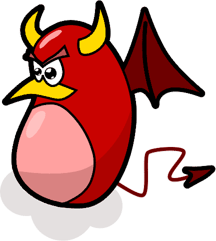 Image For Devil Bat Clip Art - Evil Clipart (432x482)