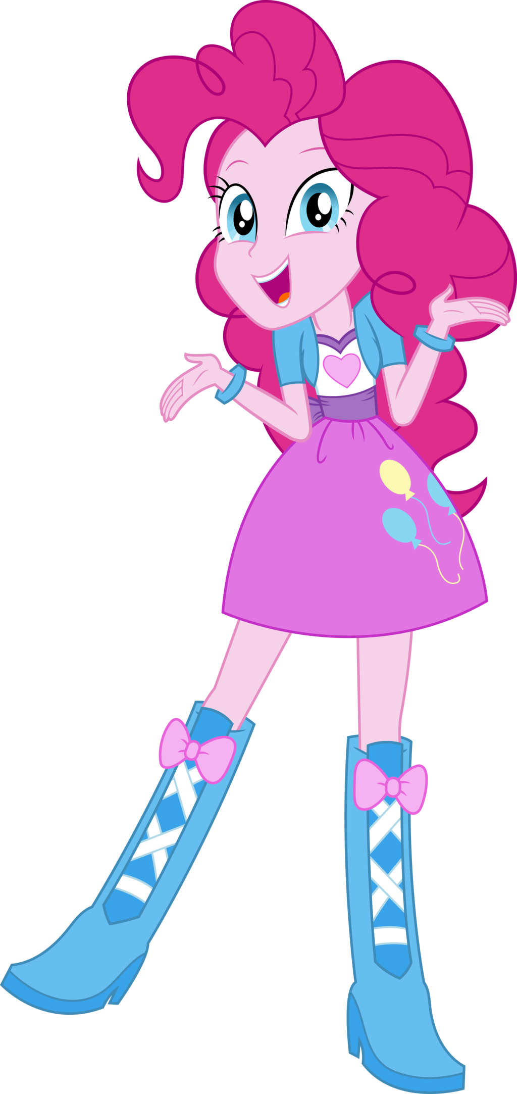 Equestria Girls Pinkie Pie Vector By Icantunloveyou - Pinkie Pie Equestria Girl (1024x2166)