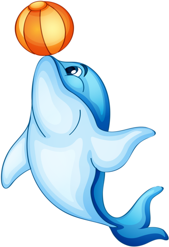 Animales - Dolphin Clipart (363x500)