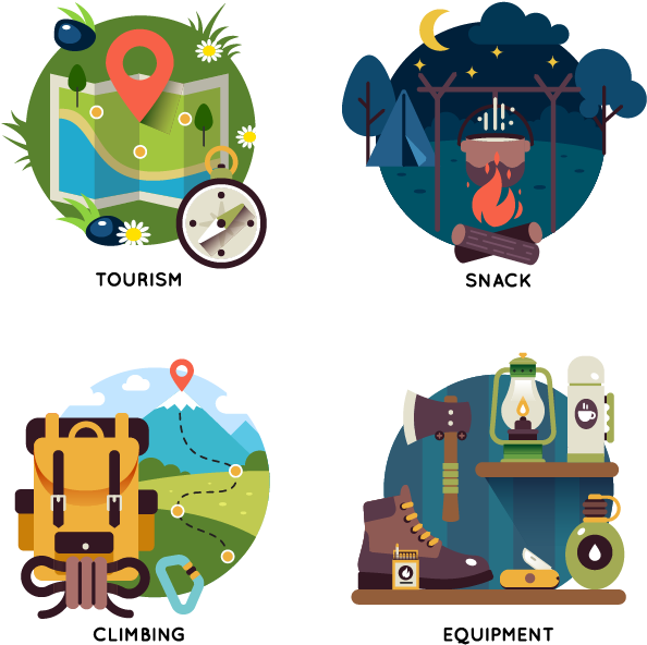 Camping Photography Illustration - Camping Photography Illustration (641x591)