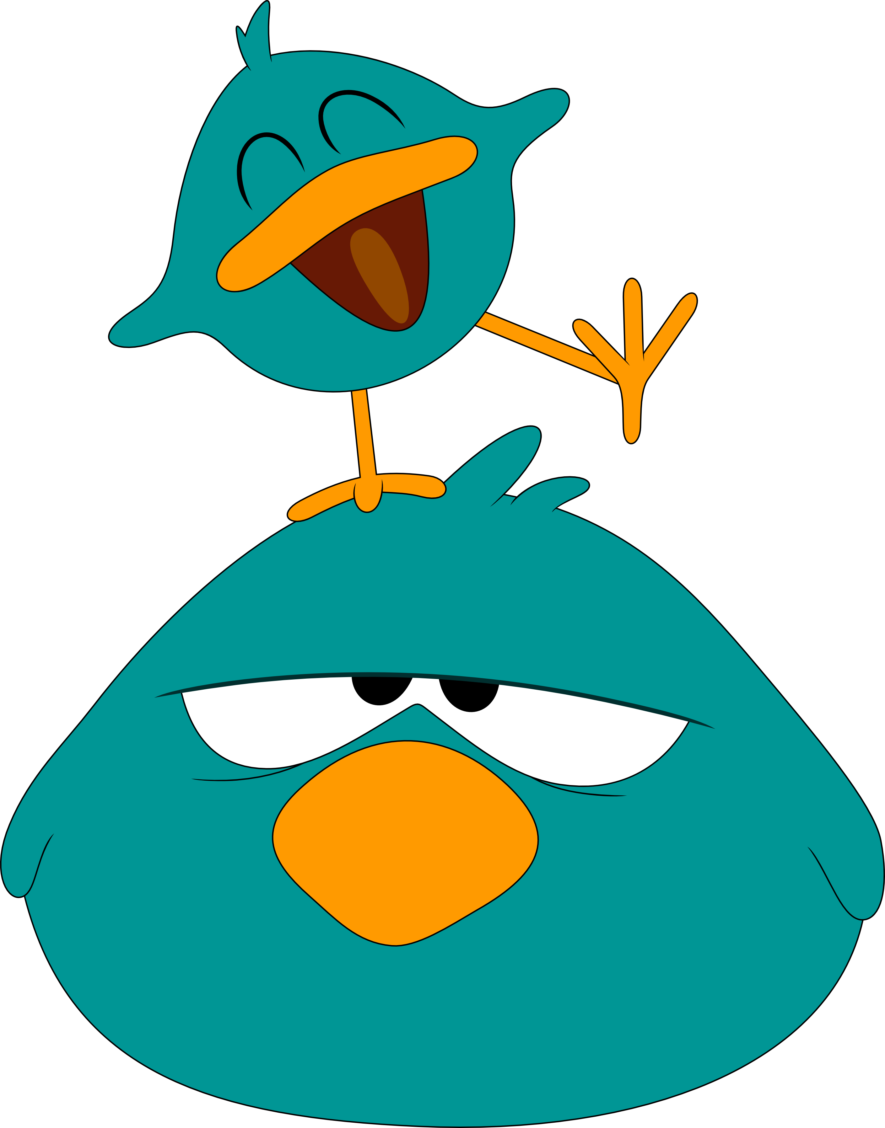 Sleepy Bird Pocoyo Png (2819x3595)