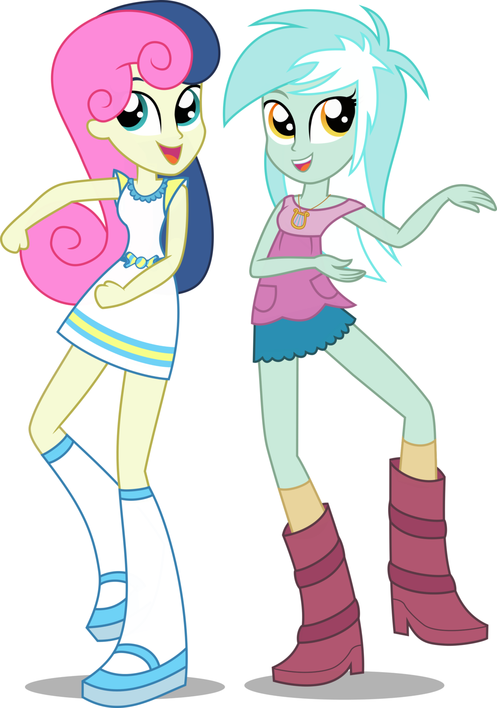 As Promised, The Summertime Shorts From Equestria Girls - Lyra And Bon Bon Equestria Girls (1024x1459)
