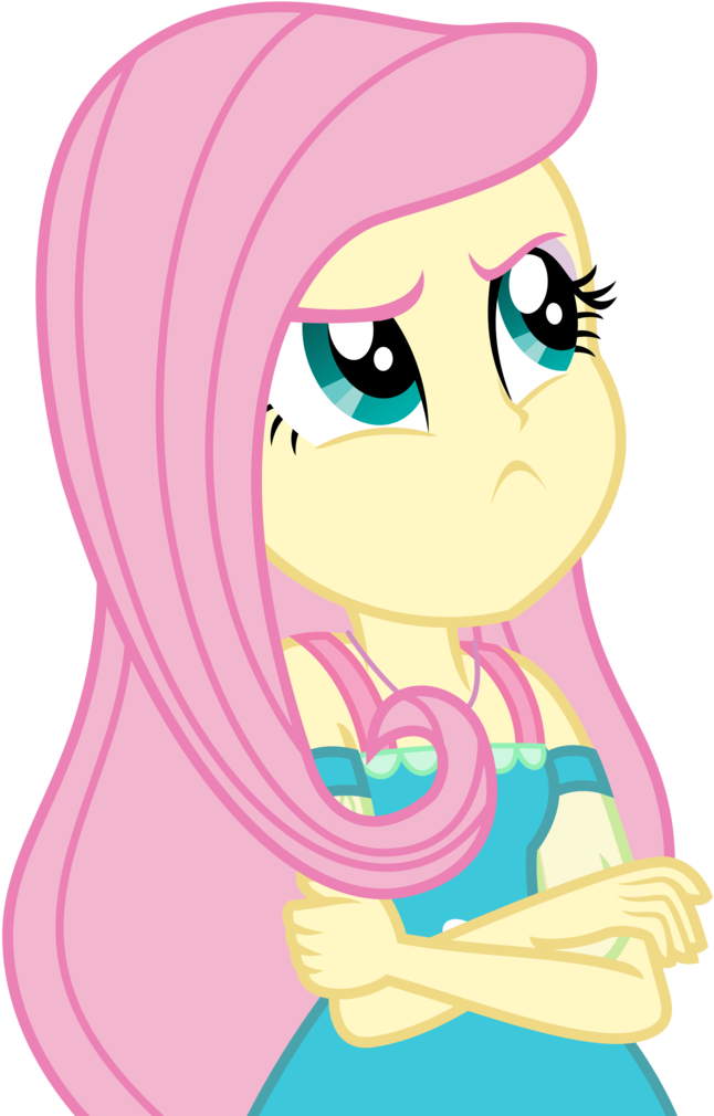 <, A Little Birdie Told Me, Annoyed, Artist - Mlp Eg Fluttershy Series Sad Vector (678x1024)