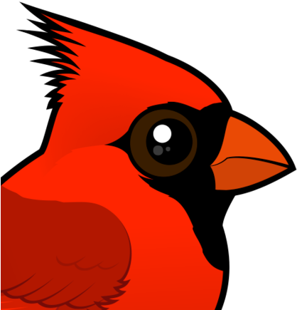 About The Northern Cardinal - Cartoon Kentucky Cardinal (440x440)