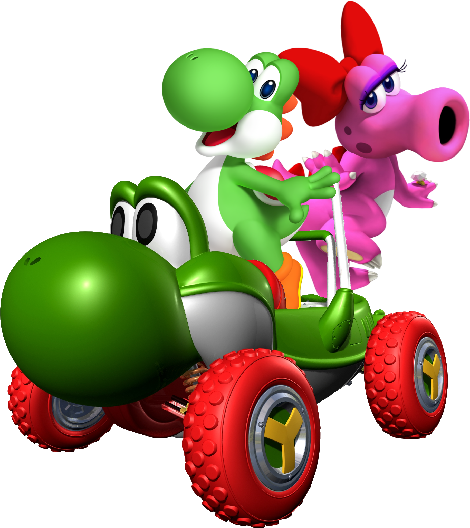 Best Of Yoshi Clip Art Medium Size - Mario Kart Yoshis Car (2181x2282)