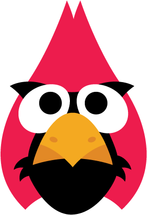Printable Cardinal Bird Mask - Northern Cardinal (500x500)