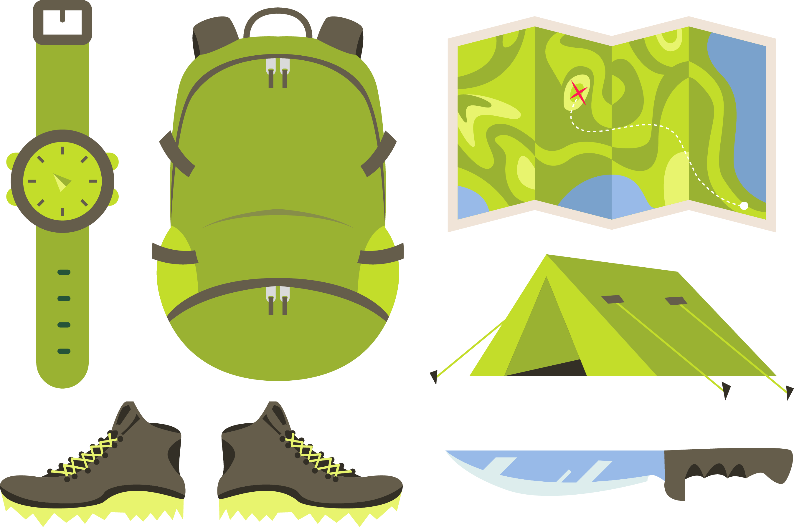 Camping Survival Skills Illustration - Camping Survival Skills Illustration (2695x1790)