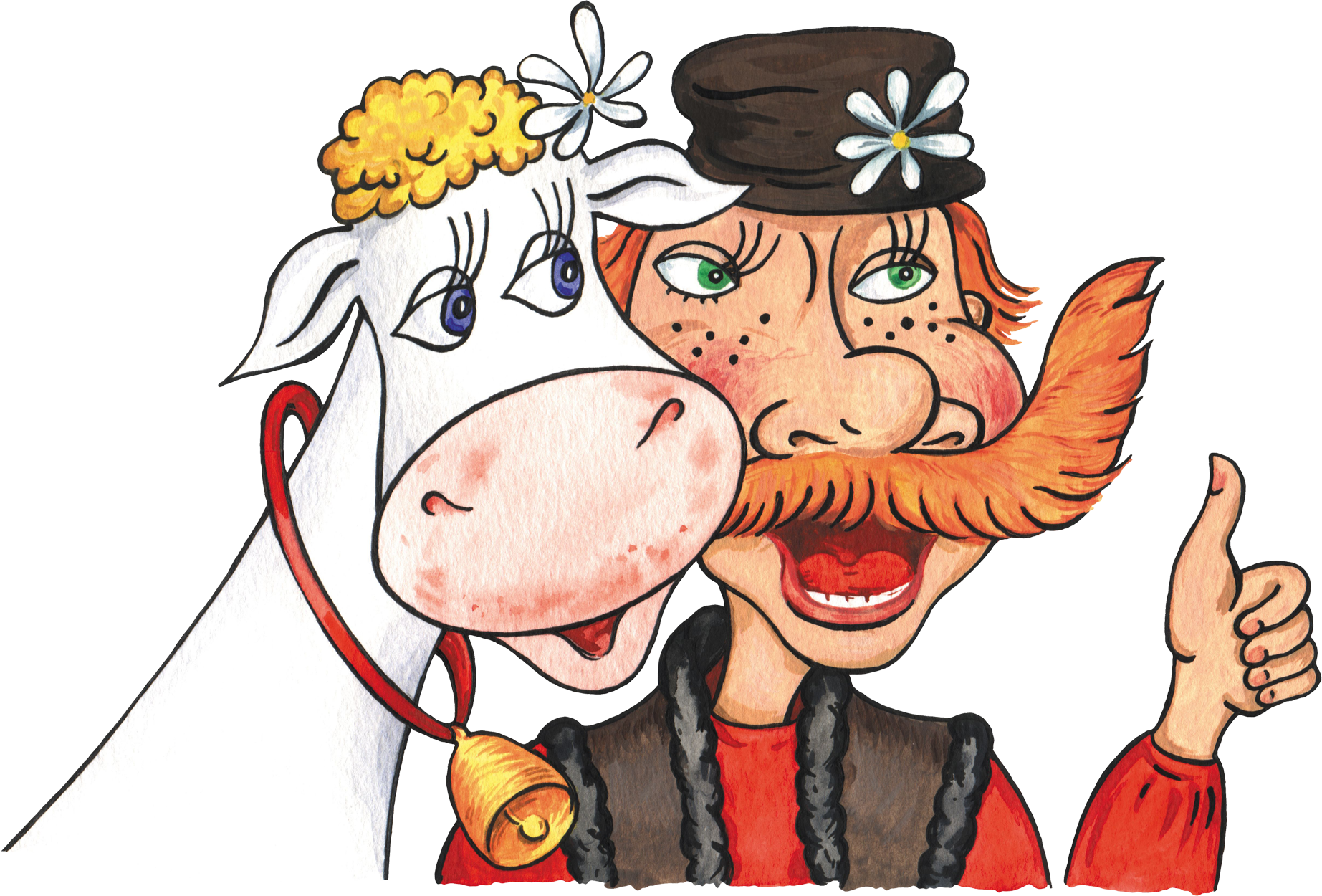 Баран - Коровы Из Сказок В Пнг (1845x1250)