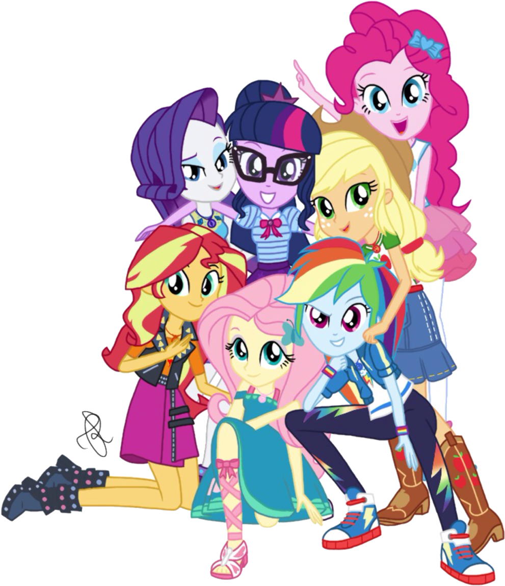 My Little Pony - Angelic Equestria Girls Forever (1024x1178)