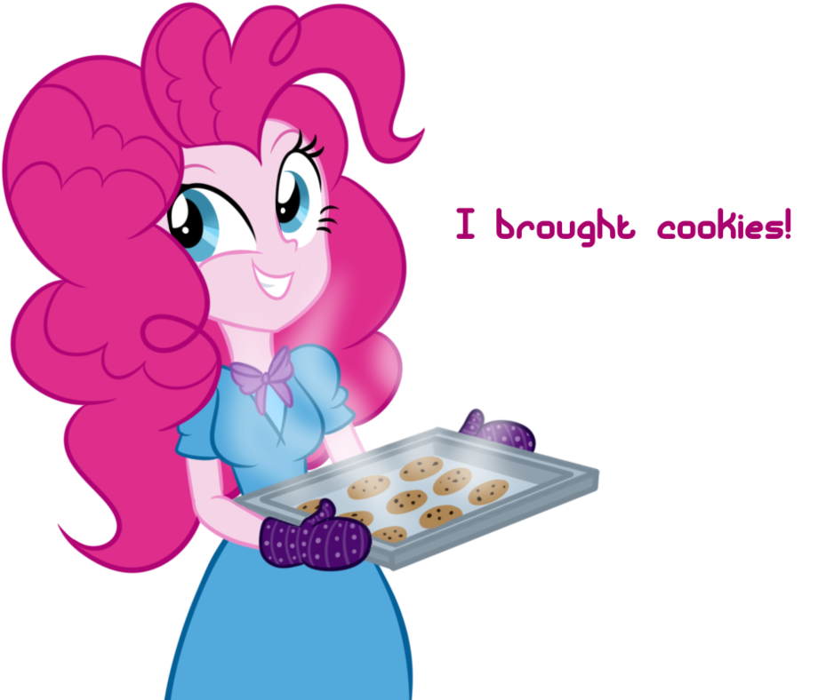 Wubcakeva, Cookie, Equestria Girls, Food, Oven Mitts - Pinkie Pie (1280x788)