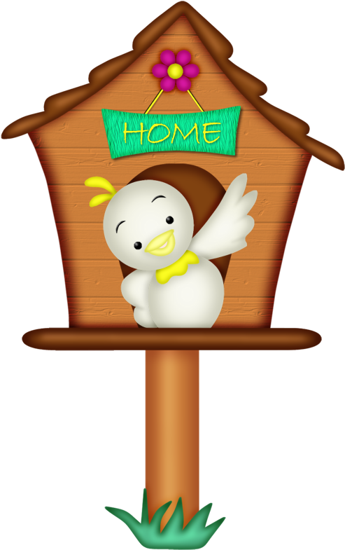 Birds ‿✿⁀○ - Birds House Clipart (533x800)