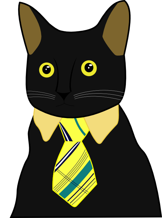 Business Cat Kitten Management - Business Cat Png (539x724)