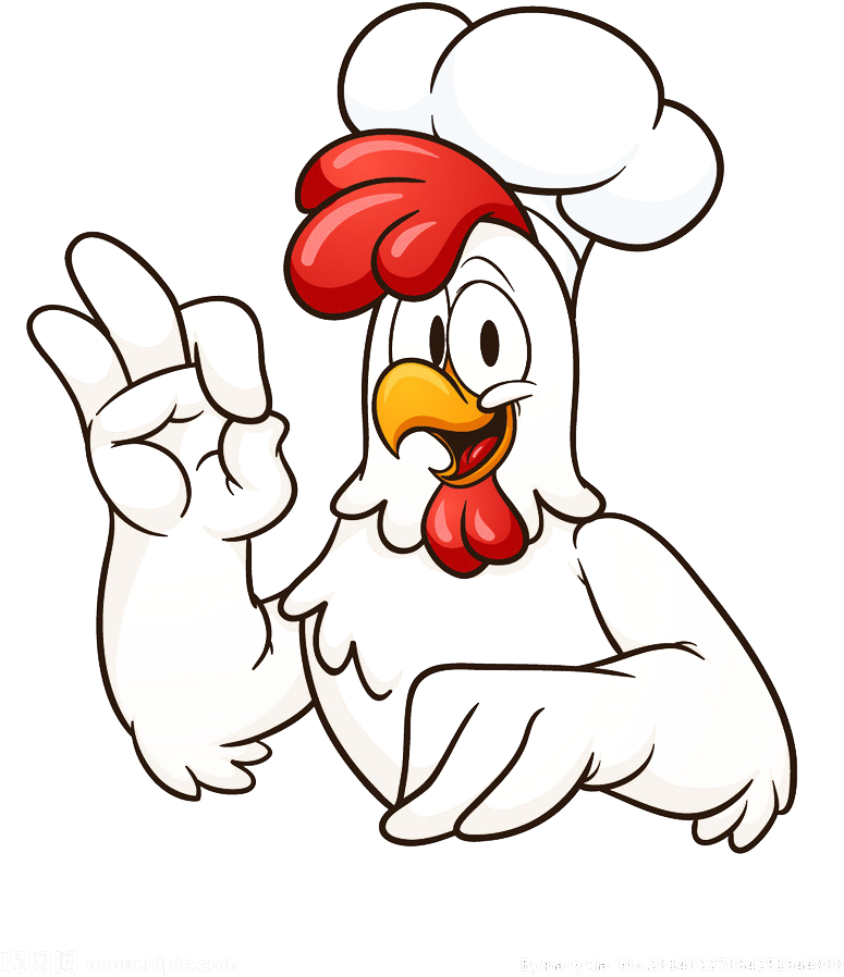Chicken Meat Buffalo Wing Chef - Cartoon Chef Chicken (792x1024)