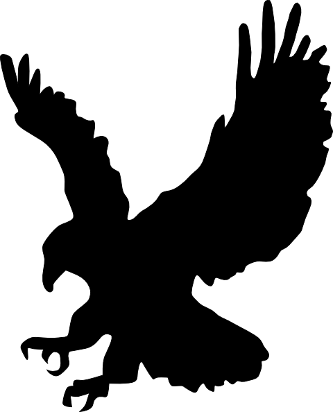 Soaring Eagle Clip Art - Eagle Silhouette (480x594)
