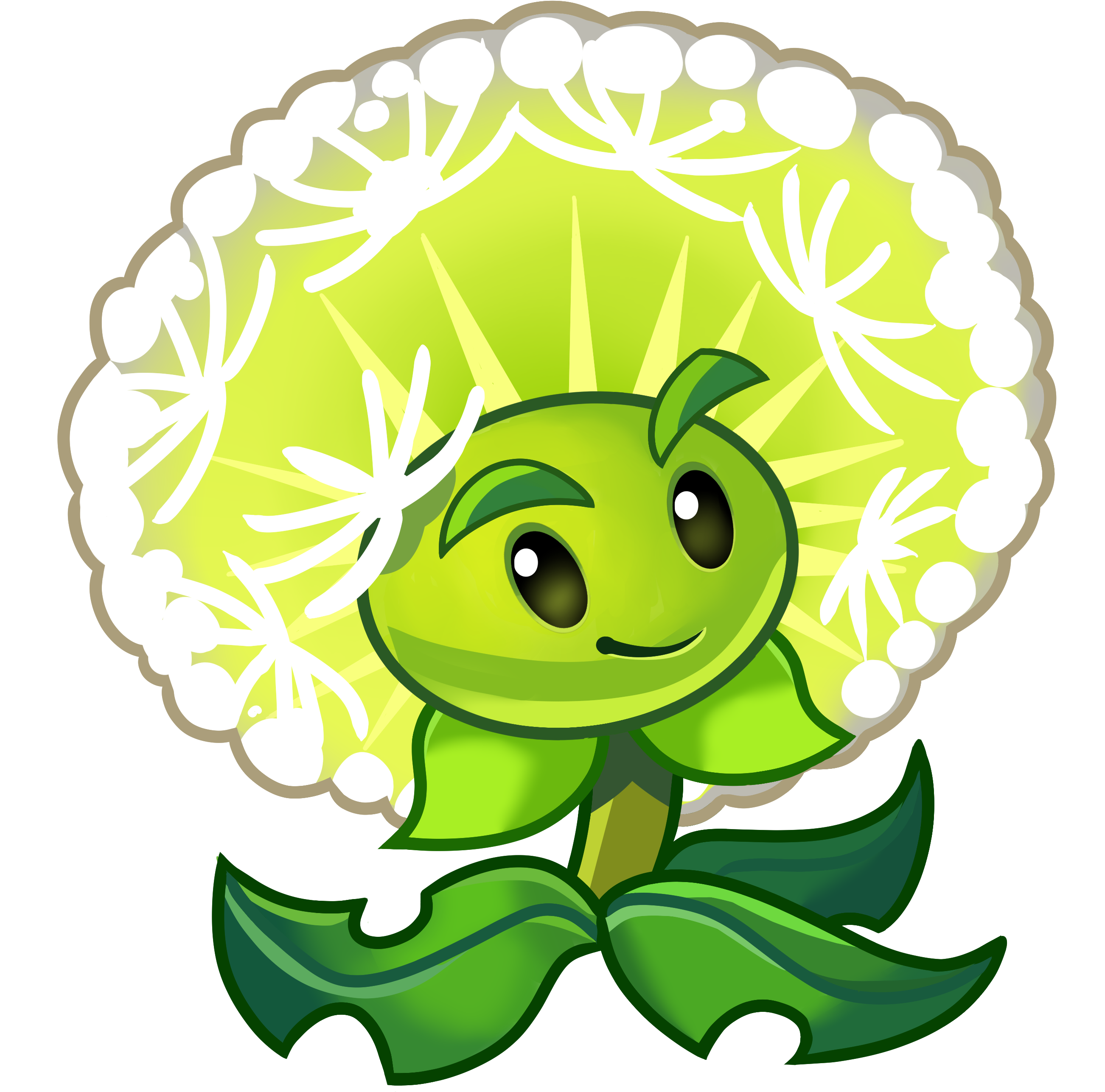 Dandelion1 - Plant Vs Zombie Flower (3000x3000)