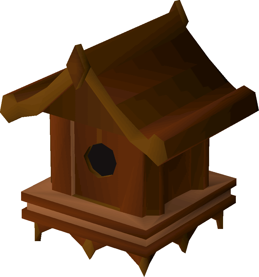 Redwood Bird House Detail - Birdhouse With Special Roof (872x934)