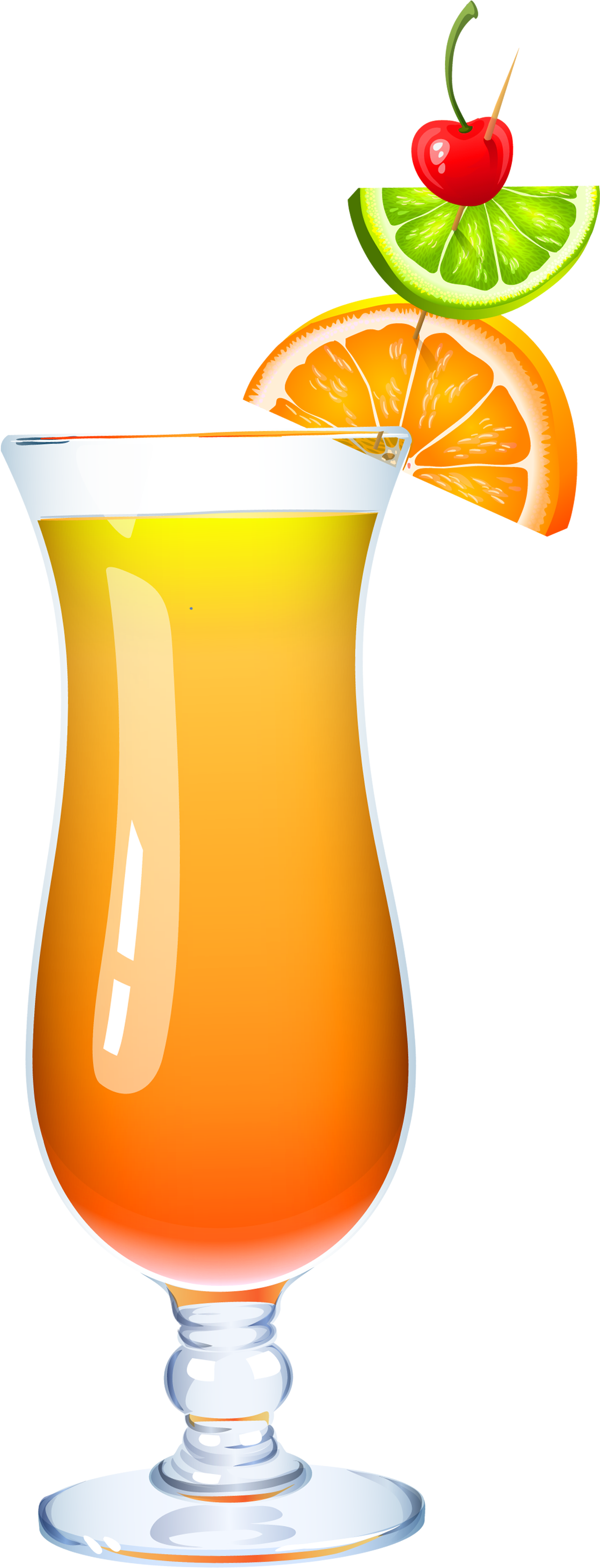 Fuzzy Clipart Transparent - Cocktails Clipart (1700x3487)