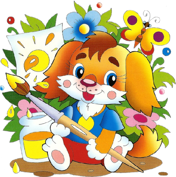 Cartoon School Animals - Cartoons School Painting (600x600)