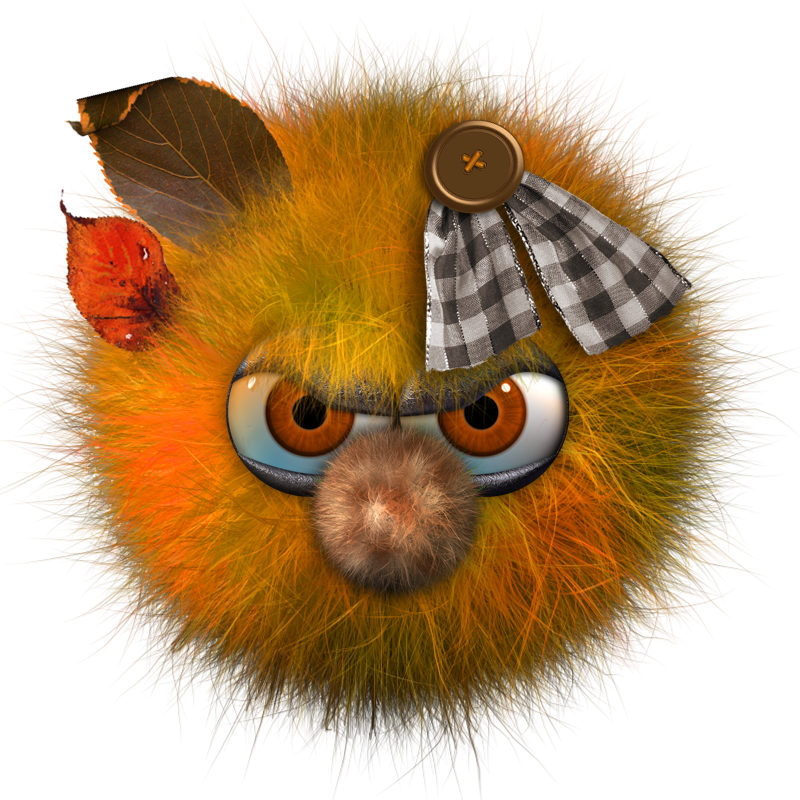 Ch - B *✿* - 3d Gif Furry Monster Animation (800x800)