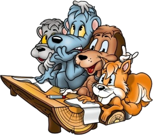 School - Dog At School Clipart (600x600)