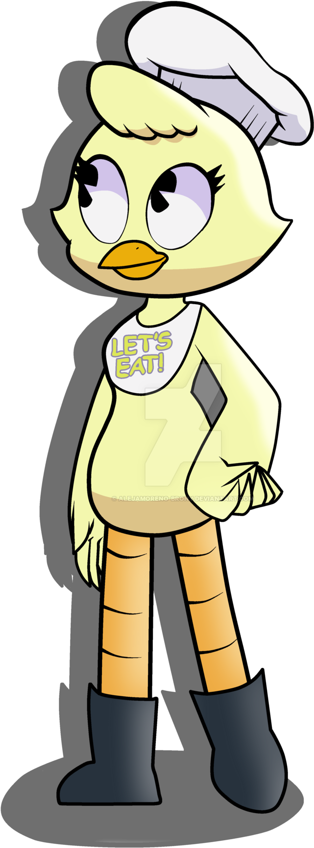 Chica The Chicken By Alejamoreno-brony - Cartoon (1024x1741)