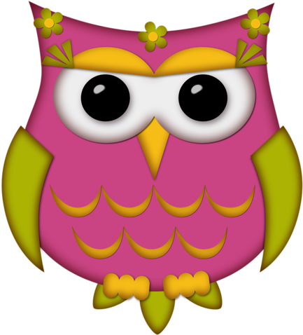 Scrapbook - Owl (434x500)