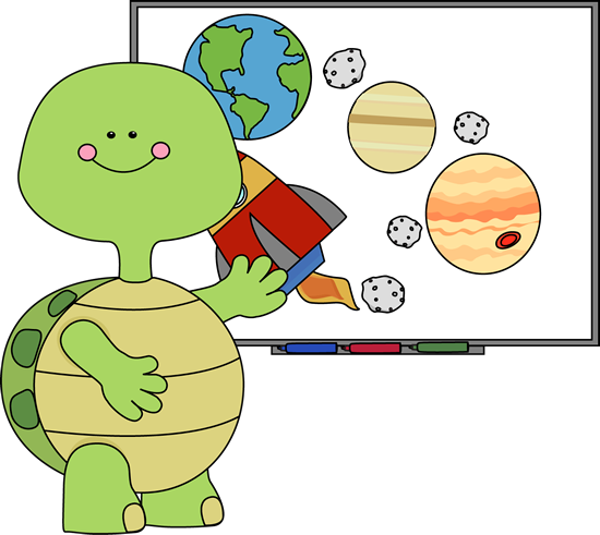 Animal Clipart Teacher Pencil And In Color For Teachers - Turtle Clipart School (550x491)