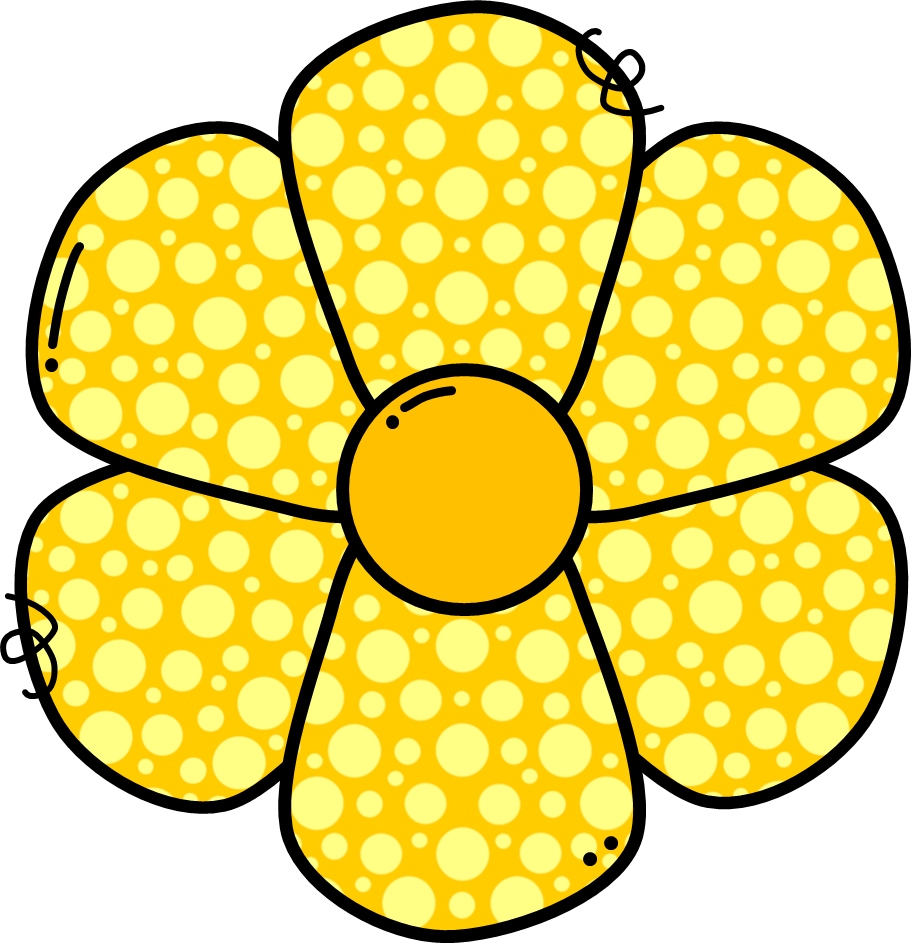 Fuzzy Dot Flower Yellow - Fuzzy Dot Flower Yellow (911x943)