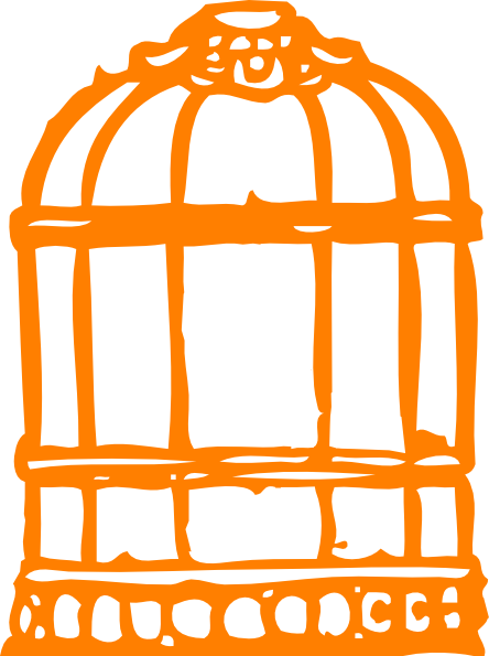 Bird Cage Clip Art At Clker - Know Why The Caged Bird Sings Theme (444x595)