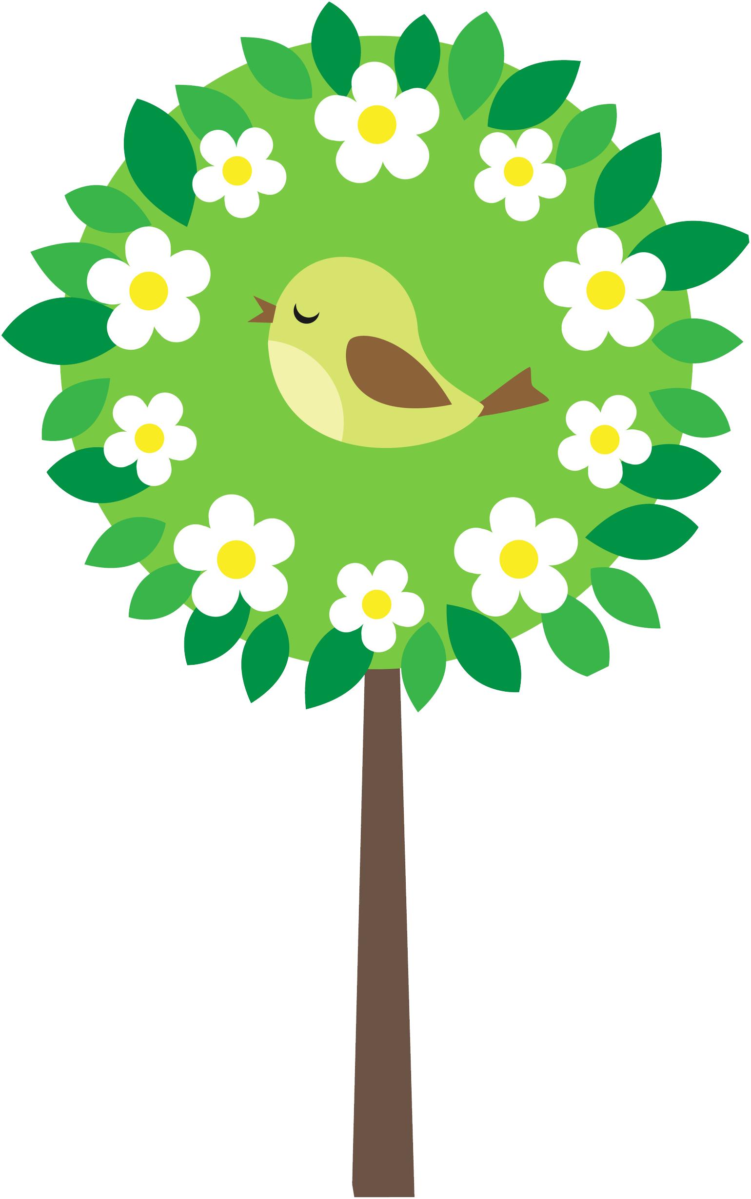Summer Garden Wall Stickers (1540x2458)