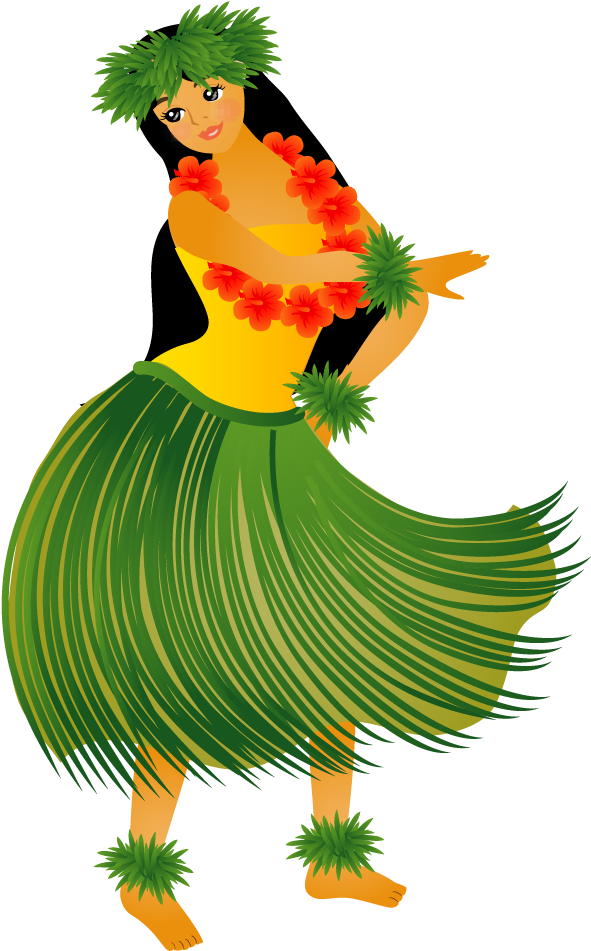 Hawaiian Aloha Tropical - Illustration (667x1000)