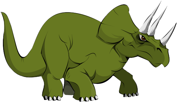 Extinct Clipart - Triceratops Clip Art (640x411)